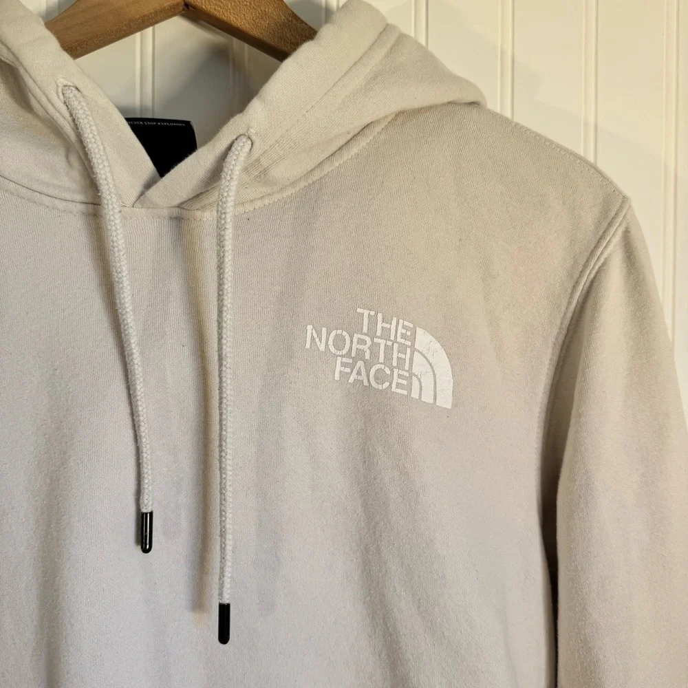 The North Face Men's Never Stop Exploring Cream Hoodie Size Small - Picture 3 of 13